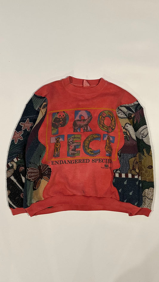 Protect Our Animals Sz M Dyed Red